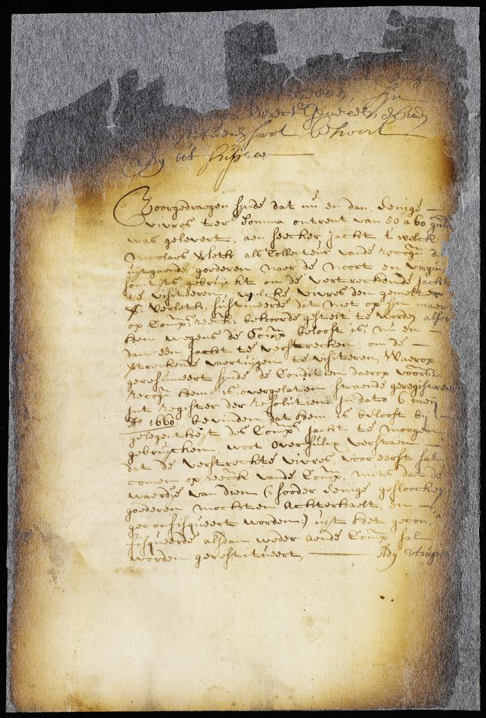 Order allowing Nicholas Verlett compensation for supplies used on board the revenue cutter