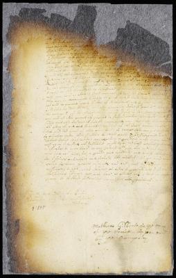 Letter from Mathew Gilberte to the director-general