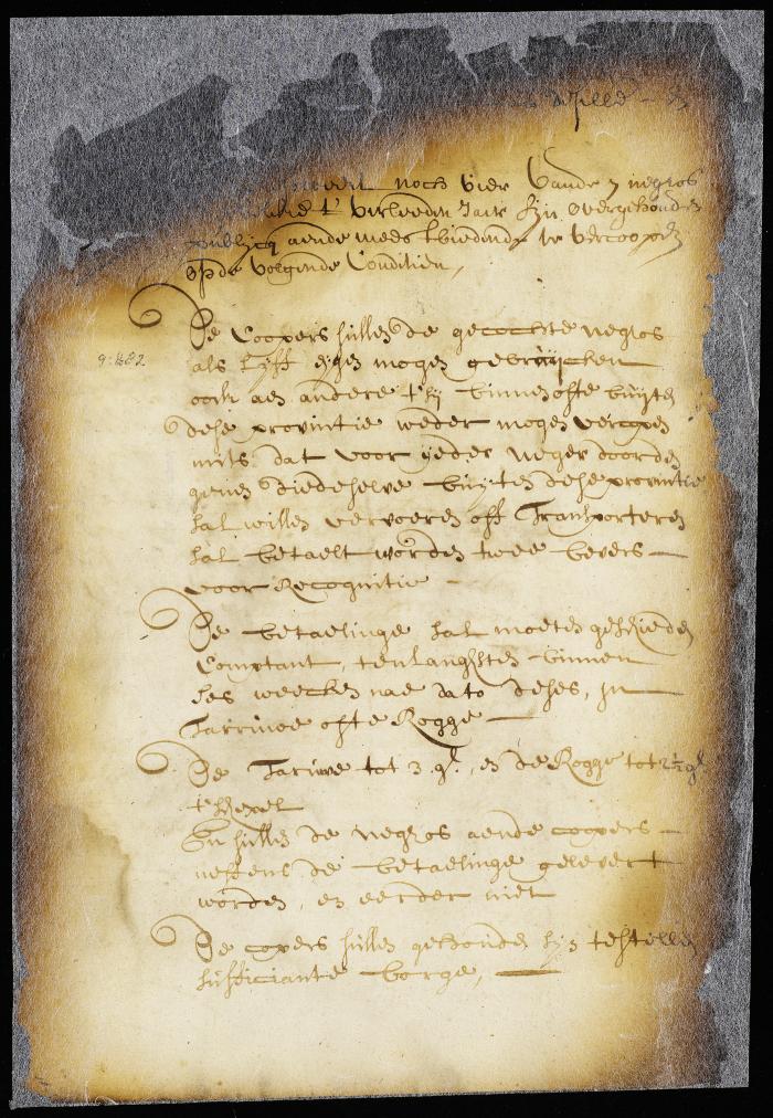 Conditions of sale of a lot of slaves in New Amsterdam