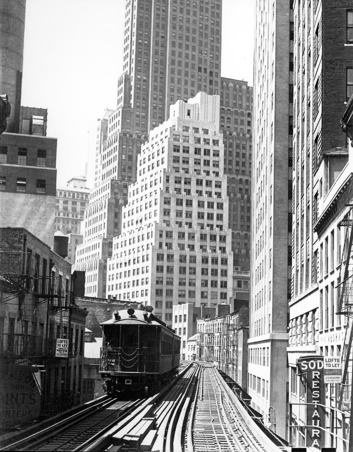 New York City. Skyscrapers of Financial District.