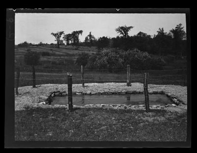 Completed waterhole dug by CCC, Centerville, N.Y.