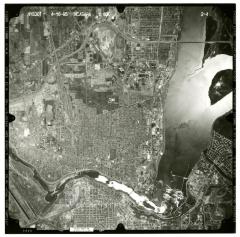 Aerial photograph of Niagara Falls USGS quadrangle