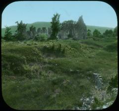 Fort Ticonderoga. Panorama of Ruins from South, Old Ditch in Foreground