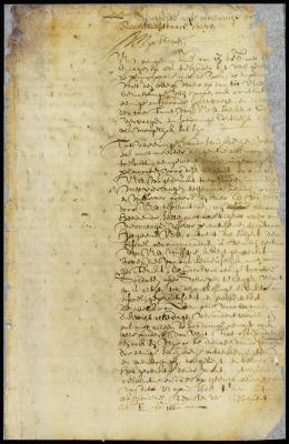 Letter from Stuyvesant to the directors at Amsterdam