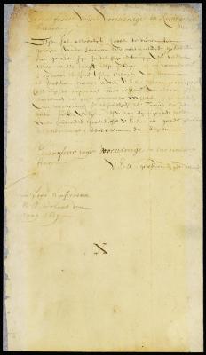 Letter from Stuyvesant to the directors at Amsterdam