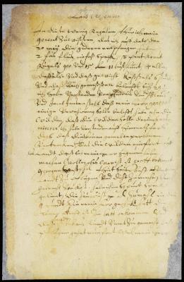 Letter from Andries Laurens to director Stuyvesant