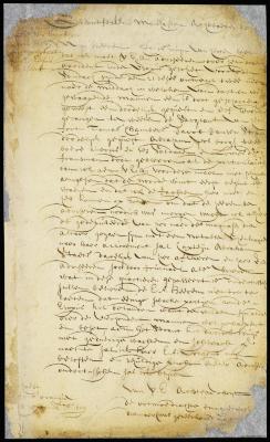 Letter from vice-director La Montagne to Stuyvesant