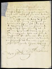 Letter from Andries Laurens to director Stuyvesant