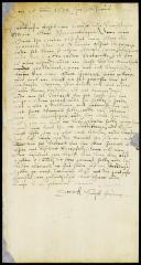 Letter from ensign Smith to vice-director La Montagne