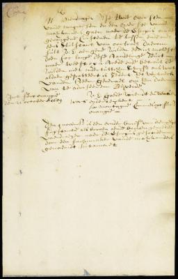 Letter from vice-director La Montagne to ensign Smith