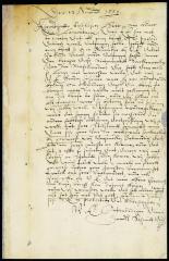 Letter from ensign Smith to vice-director La Montagne