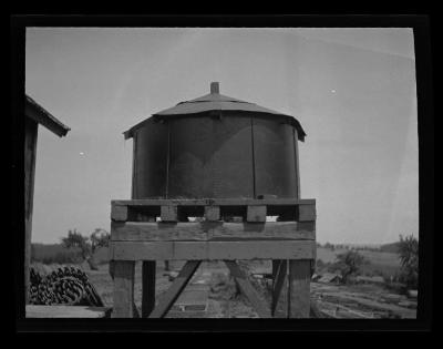 Water tank at tree nursery, Allegany County