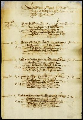 Roll of soliders sent to New Netherland