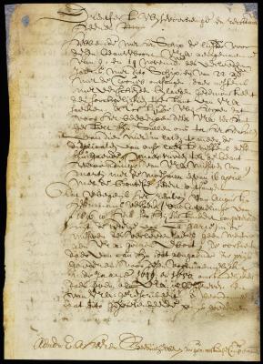 Letter from Stuyvesant to the directors at Amsterdam