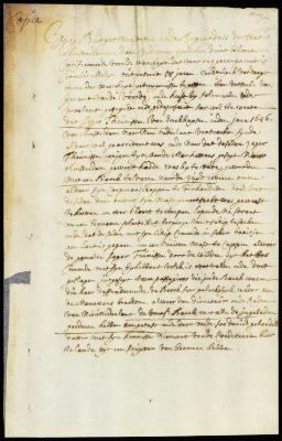 Affidavit of Cornelis Melyn respecting the murder of Seger Theunisse
