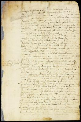 Letter from ensign Smith to director Stuyvesant