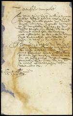 Letter from director Stuyvesant to ensign Smith