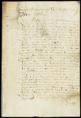 Letter from vice-director La Montagne to director Stuyvesant