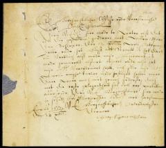 Letter from ensign Christian Nyssen to director Stuyvesant