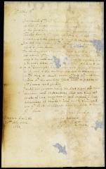 Letter from col. Francis Moryson to director Stuyvesant