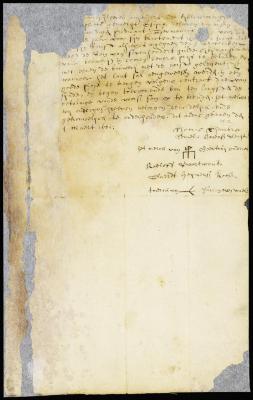 Contract of Thomas Chambers, Cornelis Barentsen Slecht, and other inhabitants of Esopus with the rev. Hermanus Bloem, minister
