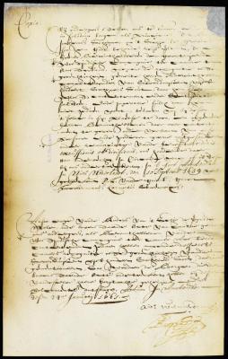 Discharge of a bond entered into in 1659 by the owners of the ship Gilded Mill