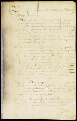 Letter from the vice-director and magistrates to director Stuyvesant