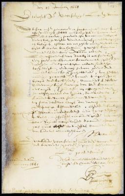 Letter from the directors to Stuyvesant