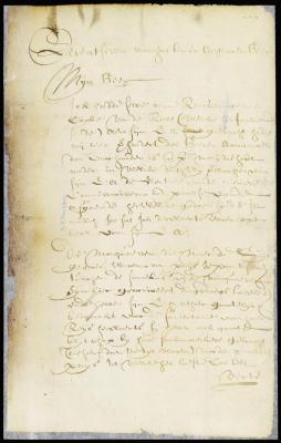 Letter from vice-director La Montagne to Stuyvesant