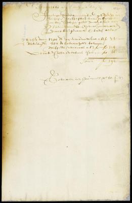 Invoice of ammunition