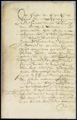 Certificate that the magistrates of Fort Orange has advised vice-director La Montagne to raise the rate of excise there
