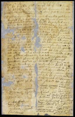 Petition of the inhabitants of Flushing for the release of their sheriff, William Hallet