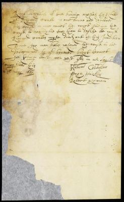 Letter from the magistrates to director Stuyvesant