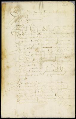 Letter from vice-director La Montagne to director Stuyvesant