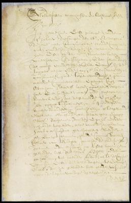 Letter from vice-director La Montagne to director Stuyvesant