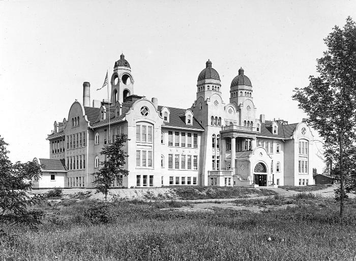 Chazy Central School - General View of Building