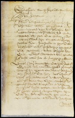 Letter from the magistrates to director Stuyvesant