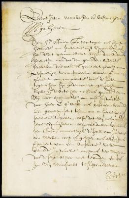 Letter from the magistrates to director Stuyvesant