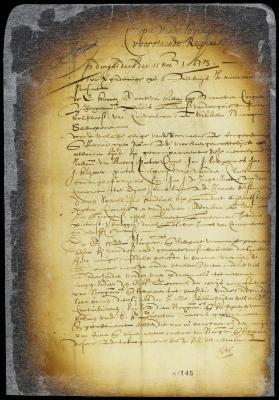 Minute of the appearance of the principal citizens before the burgomasters and schepens of New Amsterdam