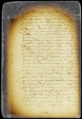 Commission of Carsten Jeroensen to command the yacht Cock; news of peace with England received
