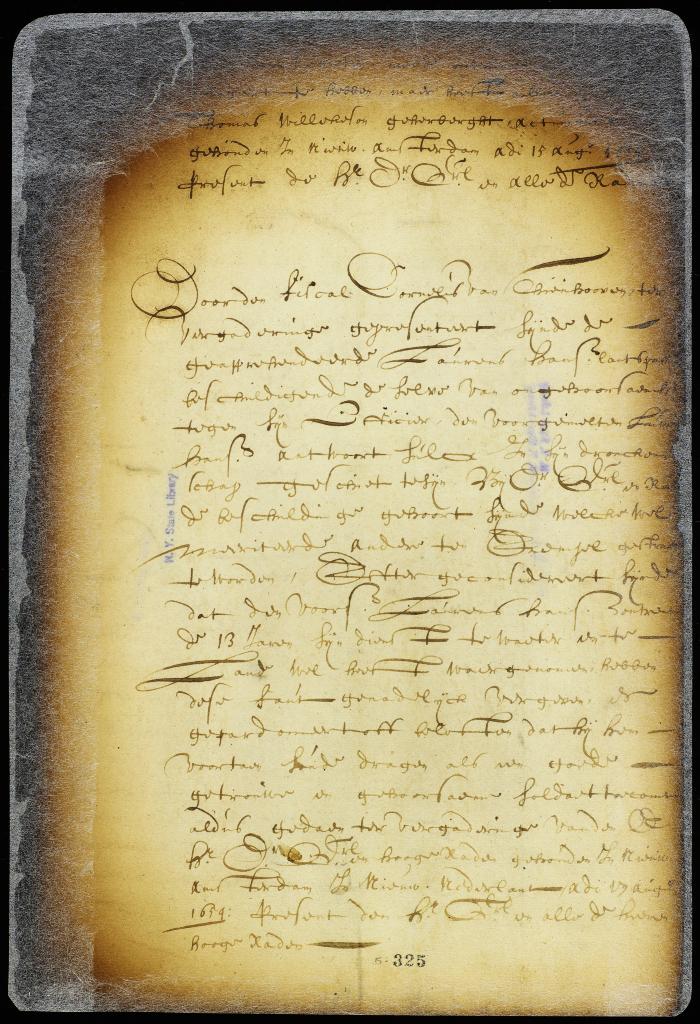 Pardon of Laurens Hansen, a soldier
