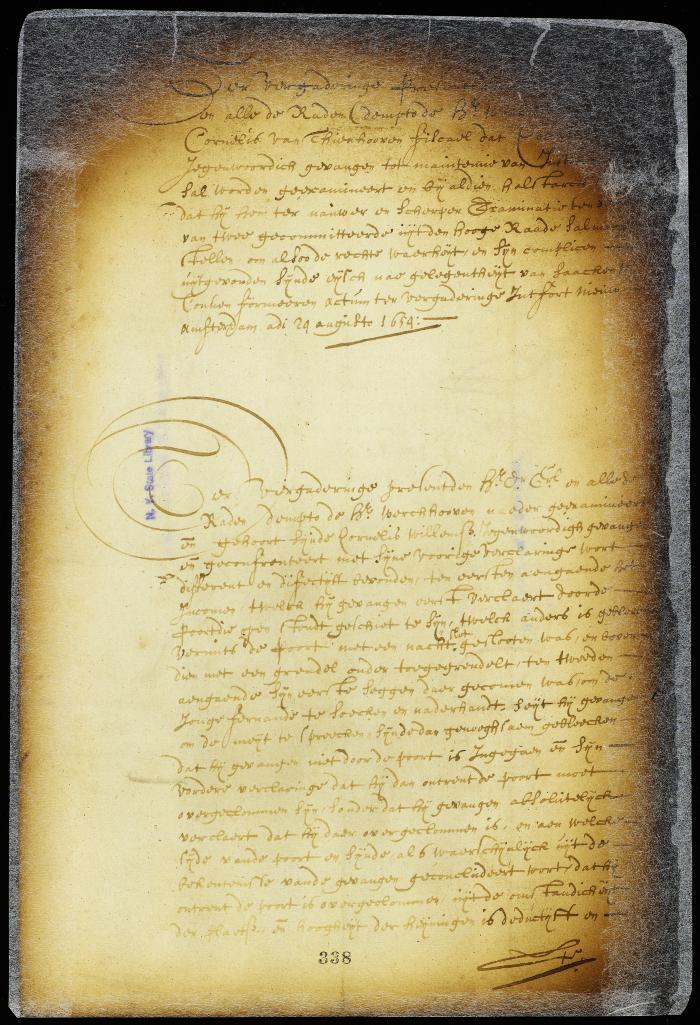 Motion of the fiscal that Cornelis Willemsen be examined