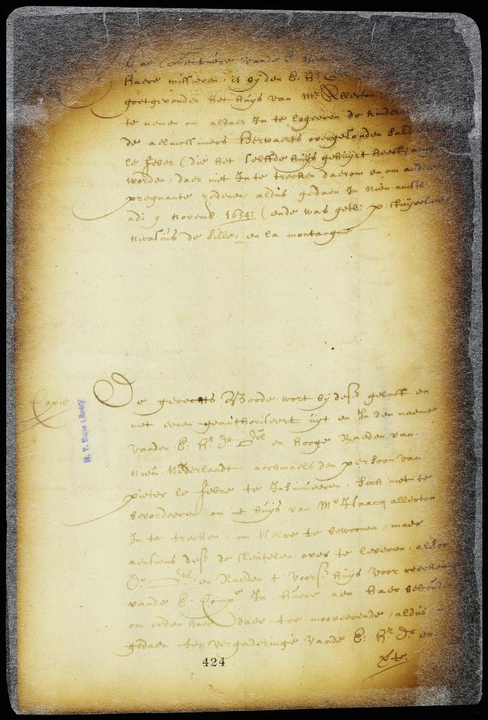 Resolution to hire Isaac Allerton's house for the purpose of lodging the children sent out from the poor house at Amsterdam