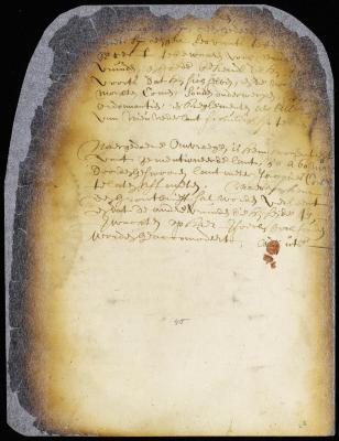 Minute granting John Richbell 50 to 60 morgens of land at Mamaroneck
