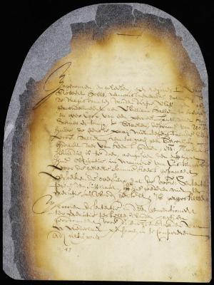 Order on a petition of Robert Hobbs remonstrating against a judgment of the court at Flushing obliging him to pay William Hallet