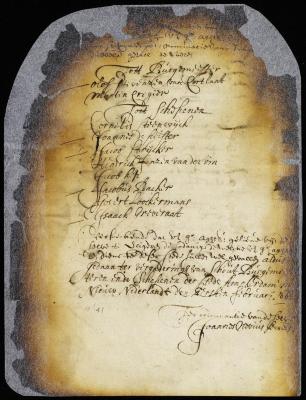 Nomination of burgomasters and schepens of New Amsterdam for the ensuing year