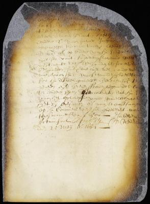 Minute stating what amount should be debited to the director-general for horses sent by him to Virginia in 1655