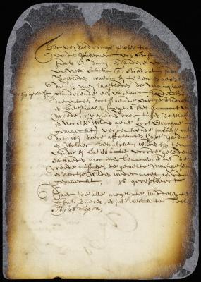 Minute of the receipt of letters from John Endicott, governor of Massachusetts, and Thomas Bredon, governor of Nova Scotia