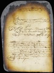 Information lodged by the magistrates of Flushing against John Bound (Bowne) for holding meetings of "that abominable sect called Quakers"