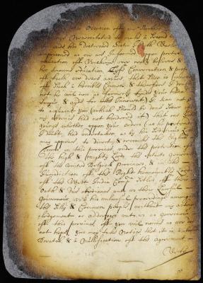 Letter from director Stuyvesant to the governor of Connecticut